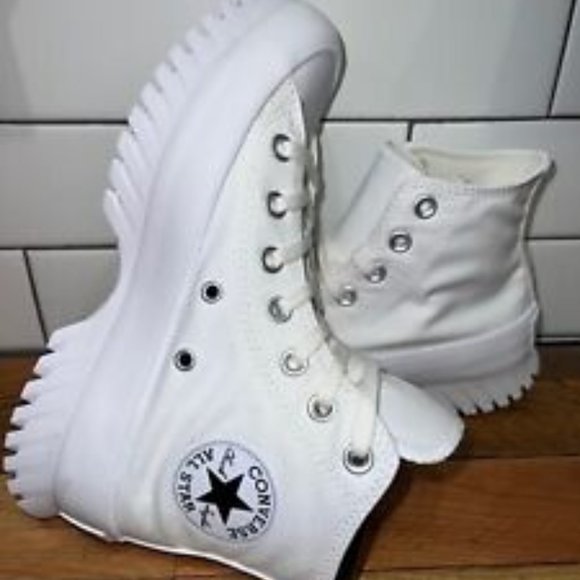 Converse Shoes - CONVERSE Women's Chuck Taylor All Star Lugged Canvas 2.0 White High-Top Sneakers